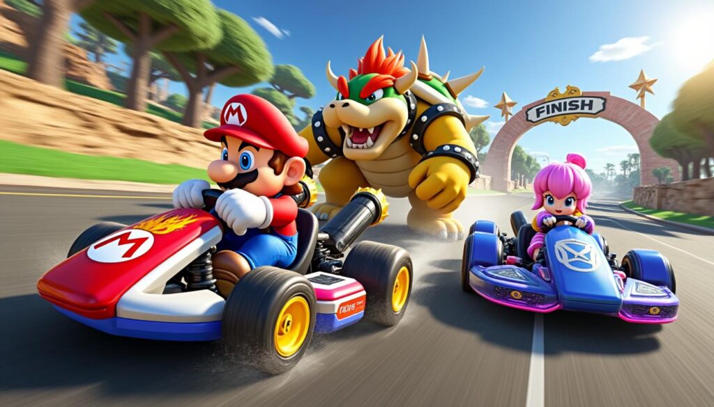 découvrez les meilleures combinaisons de personnages, karts et roues pour exceller dans mario kart 8 et dominer vos courses avec stratégie et performance.