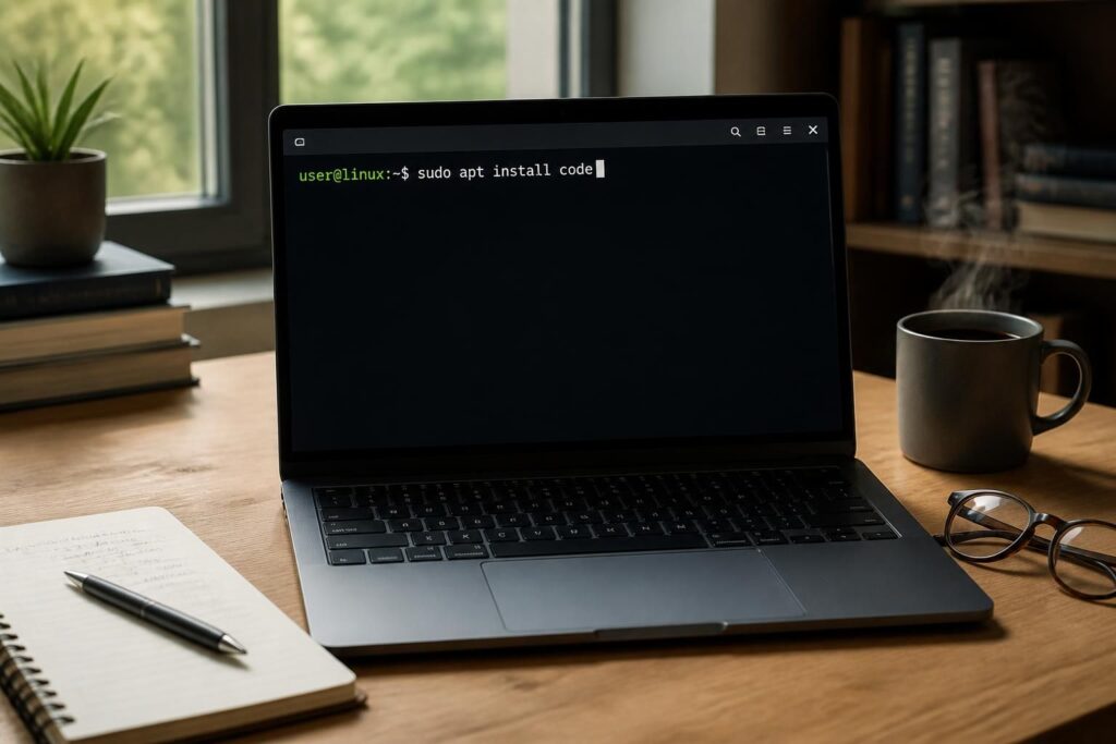 apprenez à installer visual studio code sous linux en utilisant la commande apt install vscode, un guide simple et rapide pour configurer votre éditeur de code préféré.