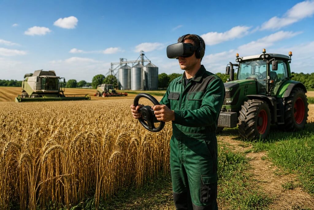 plongez dans farm simulator vr et vivez une expérience immersive unique de simulation agricole grâce à la réalité virtuelle. cultivez, gérez votre ferme et découvrez le monde agricole comme jamais auparavant.