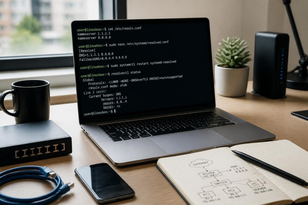 apprenez à modifier facilement vos paramètres réseau sous linux avec notre guide simple pour éditer les dns et optimiser votre connexion.