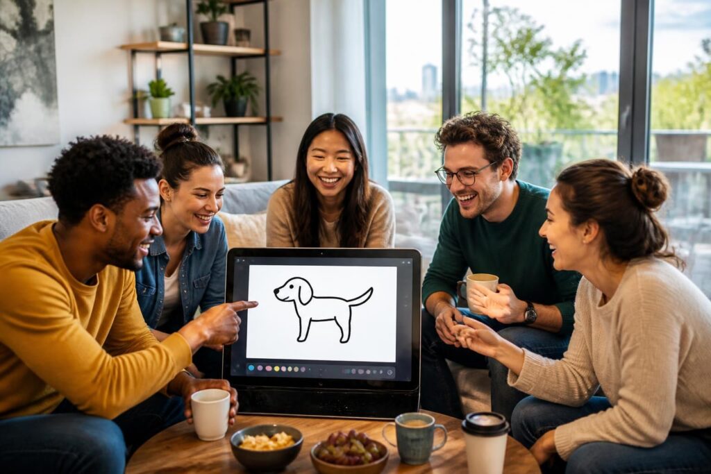 découvrez les meilleures plateformes pour jouer au pictionnary en ligne avec vos amis, profitez de soirées ludiques et conviviales directement depuis chez vous.