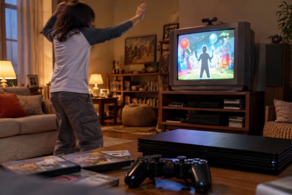 redécouvrez eyetoy play 2 sur ps2 avec sa caméra : des mini-jeux interactifs et amusants qui vous font bouger et jouer directement à l’écran.