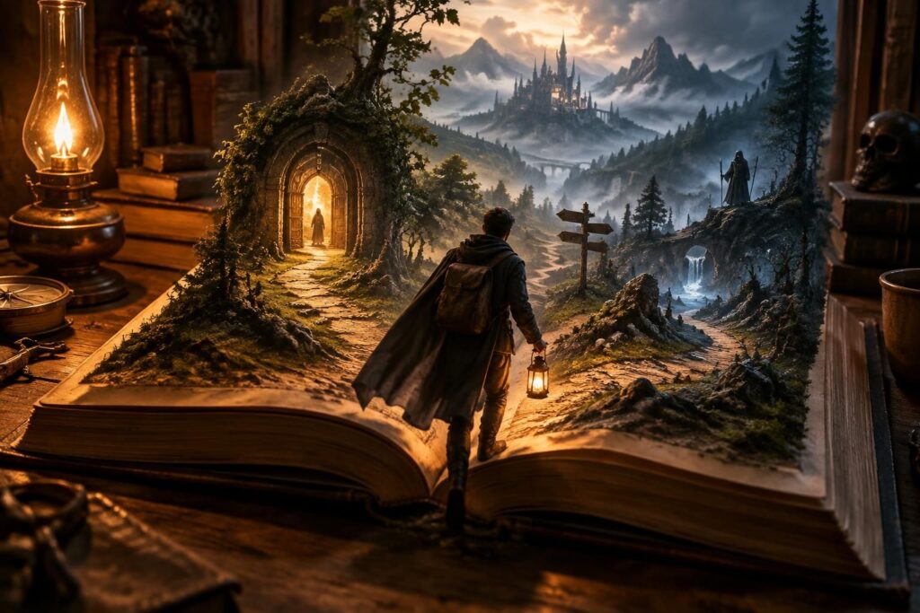 découvrez le livre dont vous êtes le héros : faites vos choix, relevez des défis et vivez une aventure interactive où chaque décision compte.
